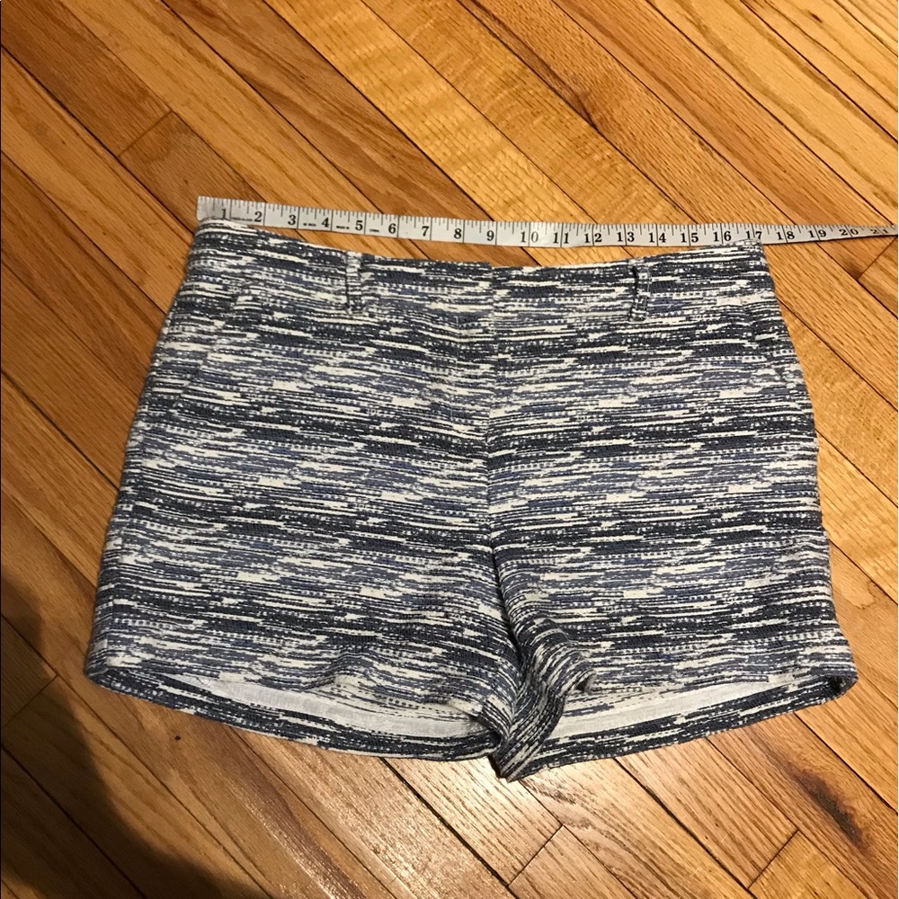 🎯NWOT Katherine Barclay Montreal Metallic tweed textured cotton multi shorts 10 - Picture 3 of 5